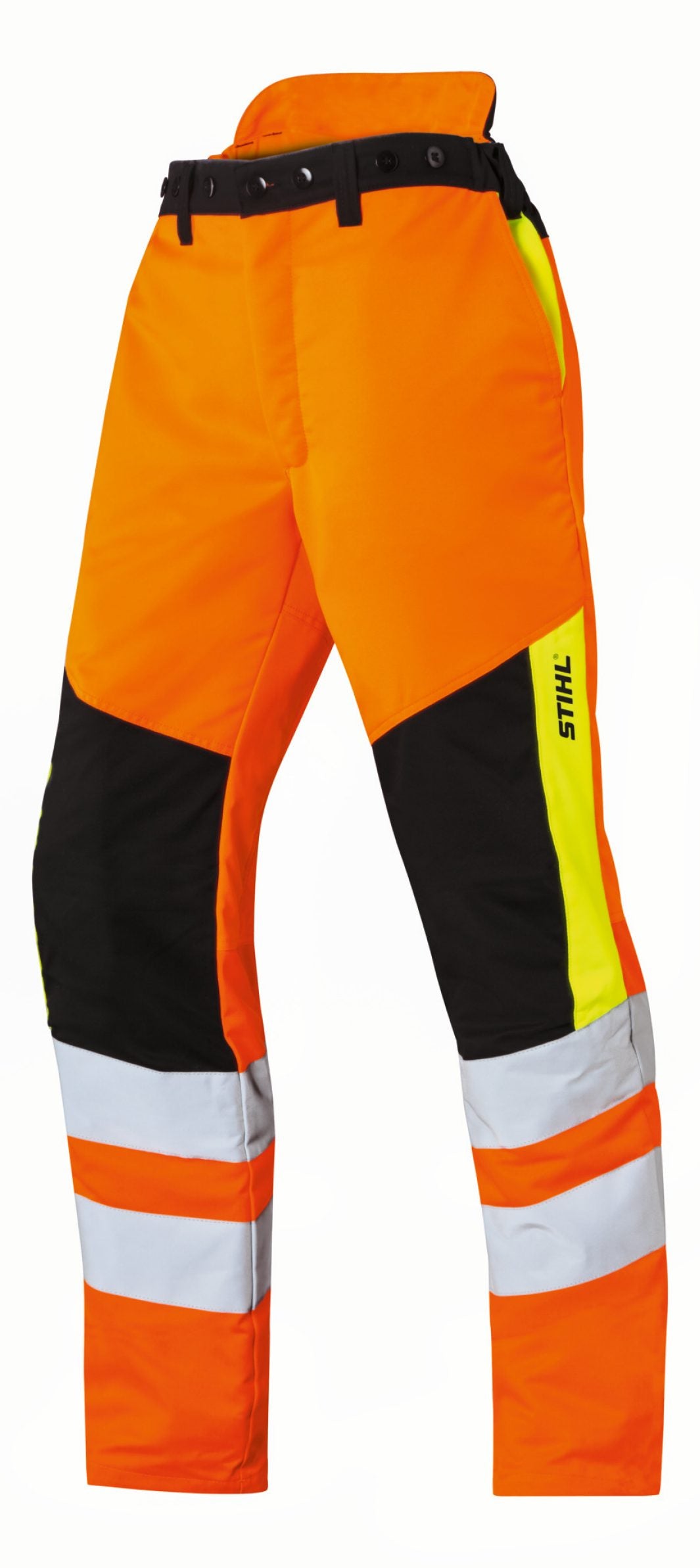 Stihl Reflective pants with protection against cuts Protect MS XXL ...