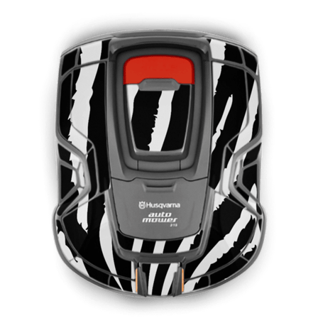 Stickerkit Robotmaaier Zebra